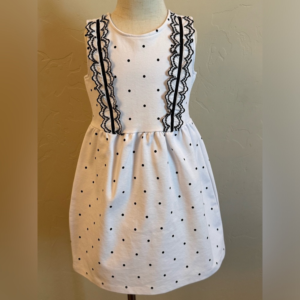 Janie and Jack 4T EUC black and white dress!